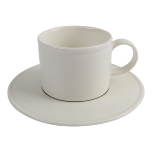 كوب شاي وصحن قابلان للتكديس